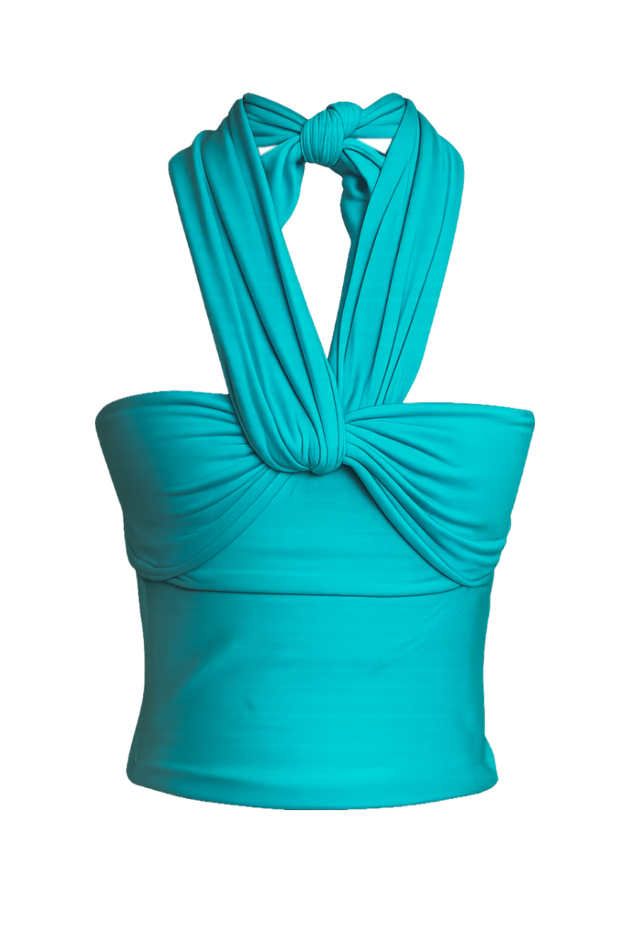 Multi Way Tube Top - Turquoise